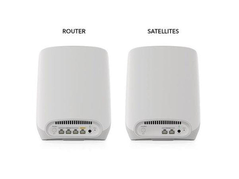Netgear Orbi RBK763S Tri-band WiFi 6 Mesh System (3-Pack / Router + 2 Satellites) Homeplugs