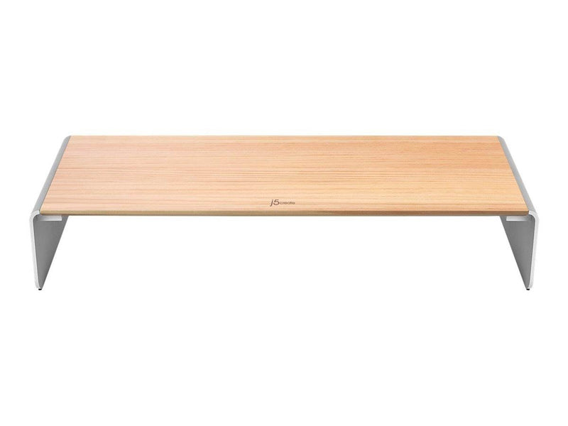 j5create Wood Monitor Stand with Docking Station