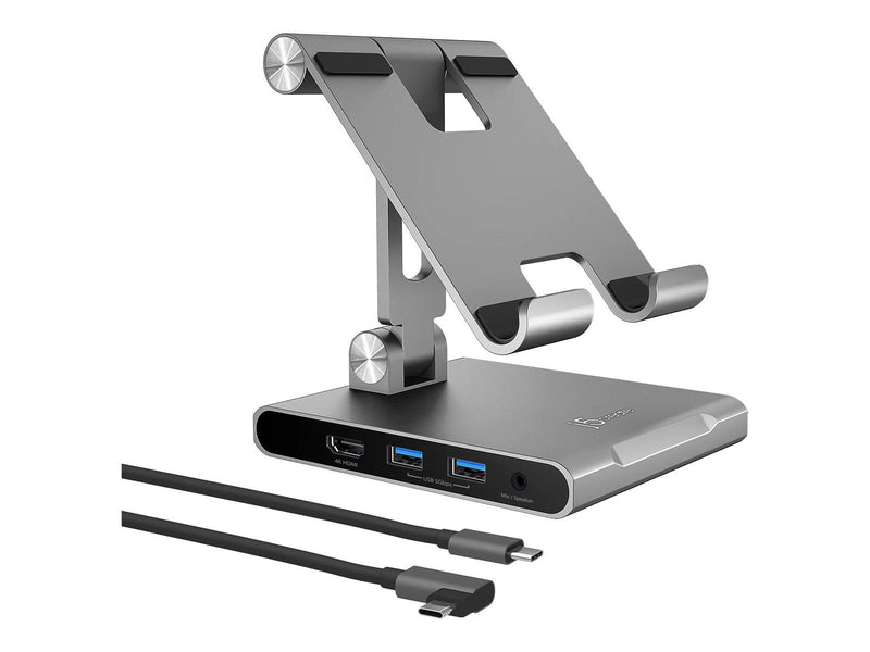 j5create JTS224-N - Multi-Angle Stand with Docking Station for iPad Pro