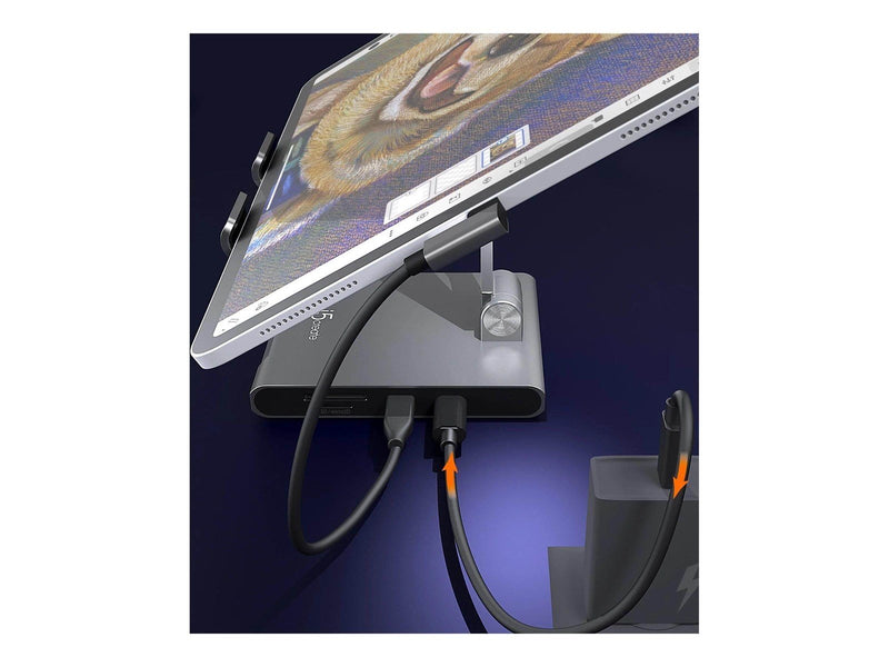 j5create JTS224-N - Multi-Angle Stand with Docking Station for iPad Pro