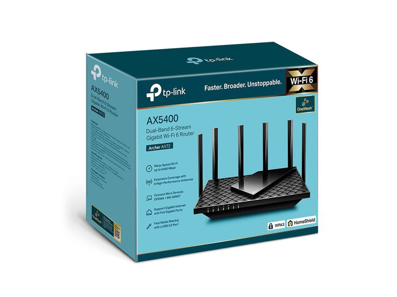 TP-Link Archer AX72 Pro AX5400 Multi-Gigabit WiFi 6 Router - Wireless router Wi-Fi 6