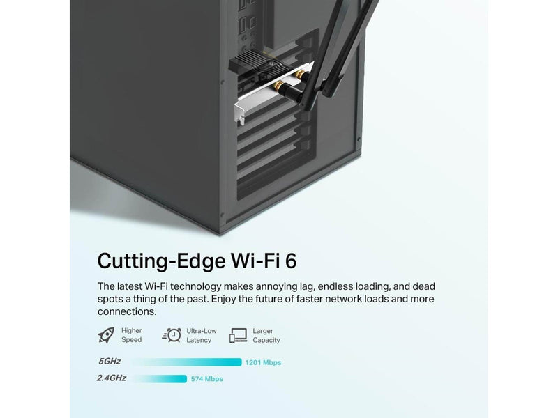 TP-Link Archer TX20E AX1800 Wi-Fi 6 Bluetooth 5.2 PCIe Adapter