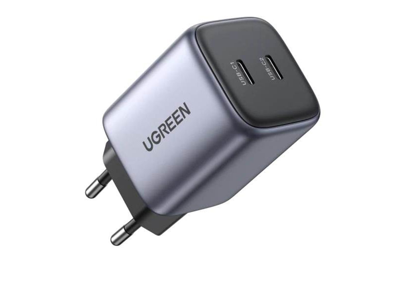 UGREEN Nexode GaN 45W Dual USB-C PD Charger - Space Gray