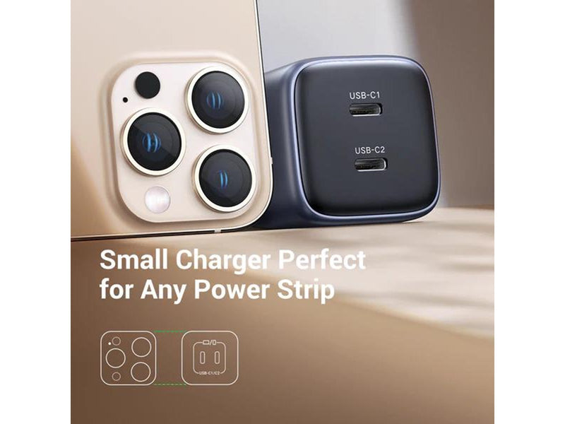 UGREEN Nexode GaN 45W Dual USB-C PD Charger - Space Gray