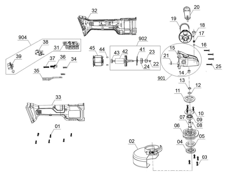 Einhell Akku-Winkelschleifer AXXIO 18/125 Q (4431140)