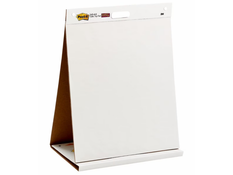 3M Post-It Super Sticky Recycled Table Top Easel Pad White 58.4 cm x 50.8 cm 20 Sheets on Pad
