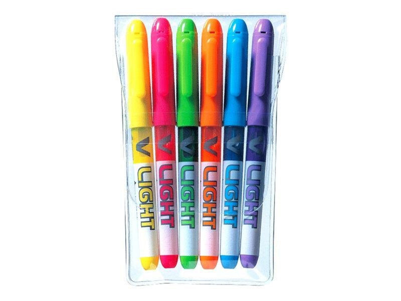 Pilot Pen Pilot V Light - highlighter - blue green yellow orange violet pink (pack of 6)