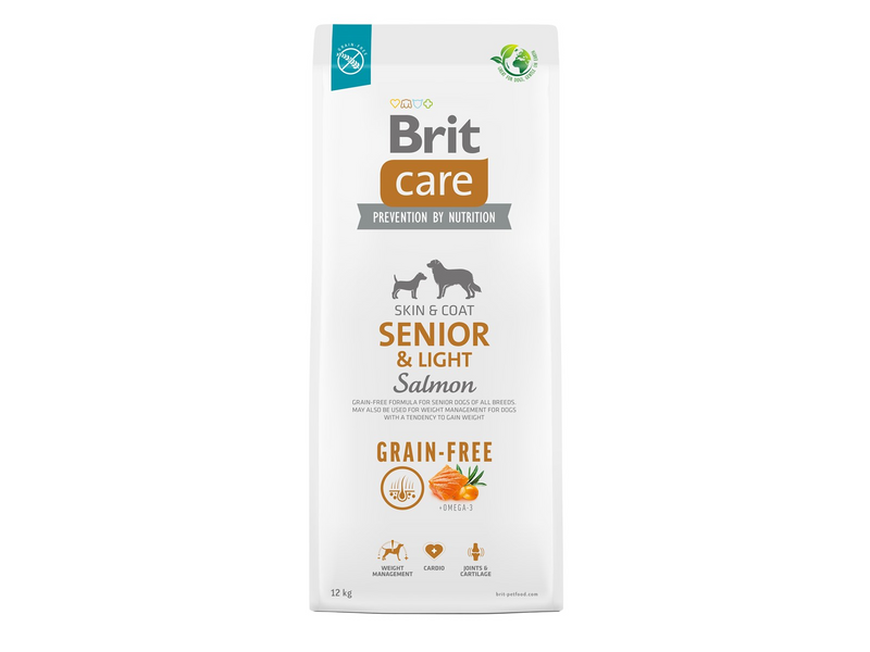 Brit Care Dog Grain-free Senior & Light Salmon 12 kg