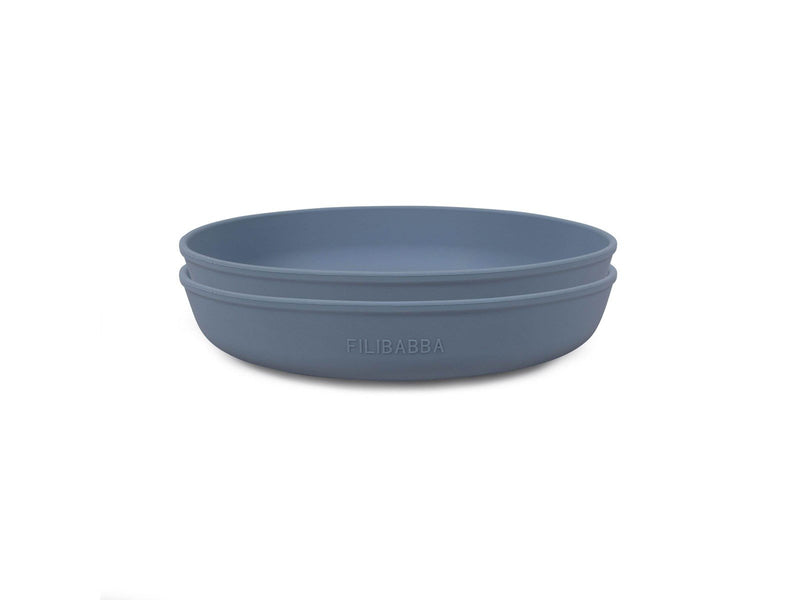 Filibabba Silicone plate 2-pack - Powder blue
