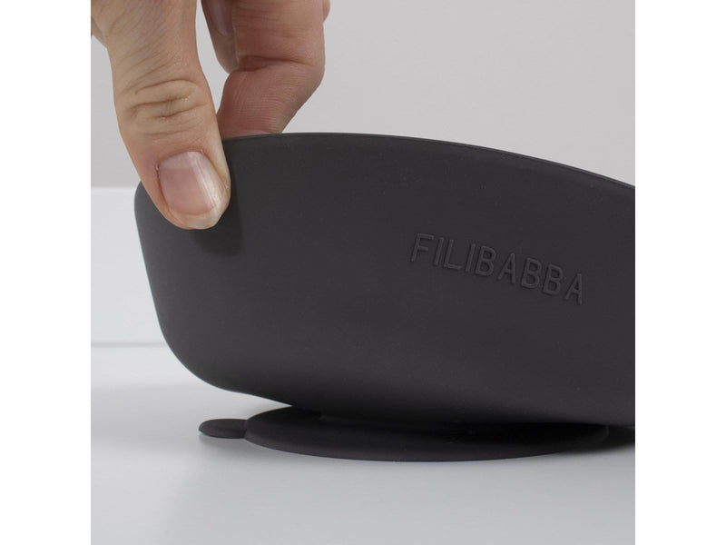 Filibabba Silicone bowl 2-pack - Stone Grey
