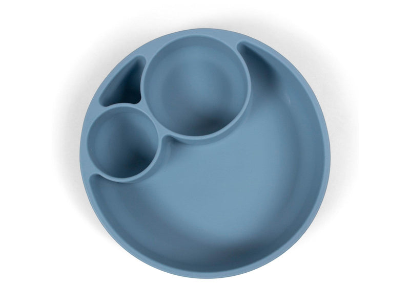 Filibabba Silicone divided plate - Powder Blue