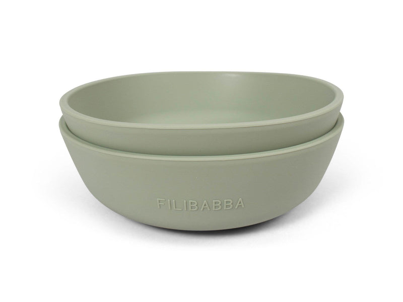 Filibabba Silicone bowl 2-pack - Green