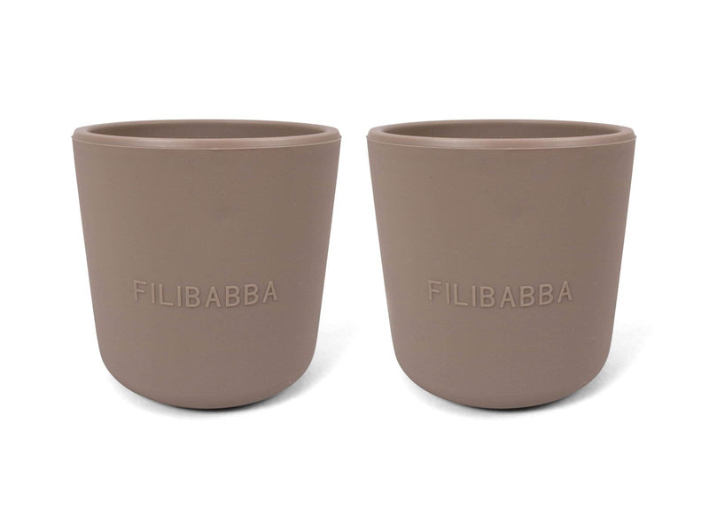 Filibabba Silicone cup 2-pack - Warm Grey