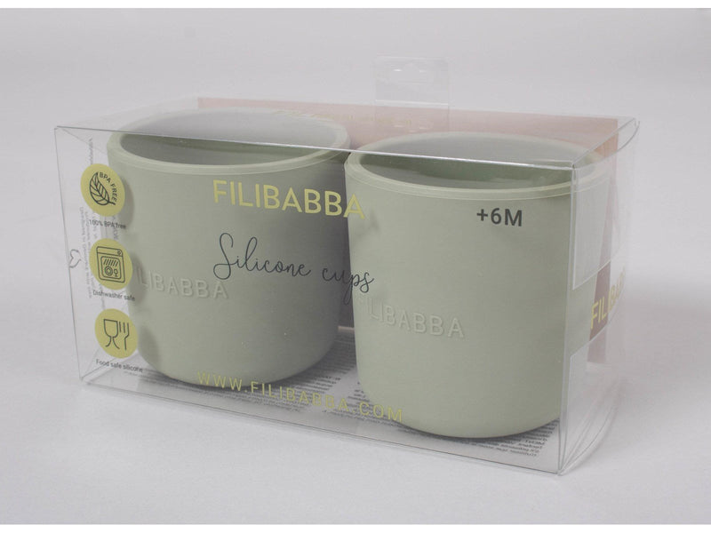 Filibabba Silicone cup 2-pack - Green