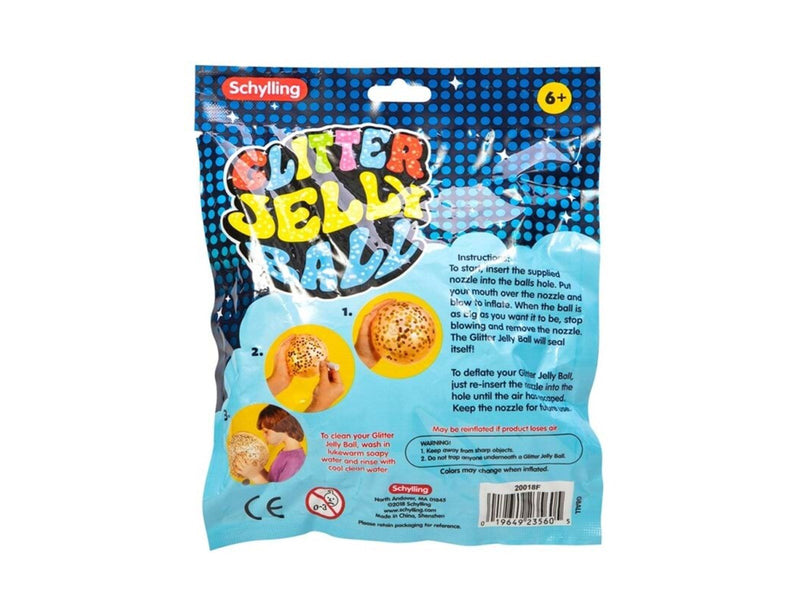 Schylling Jumbo Glitter Jelly Ball (Assorted)