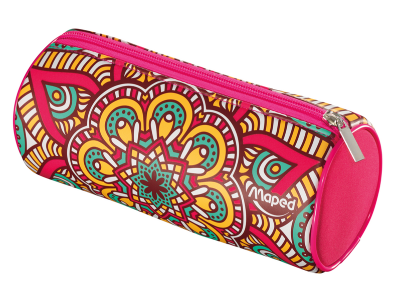 Maped Pencil case Round Girls flowers