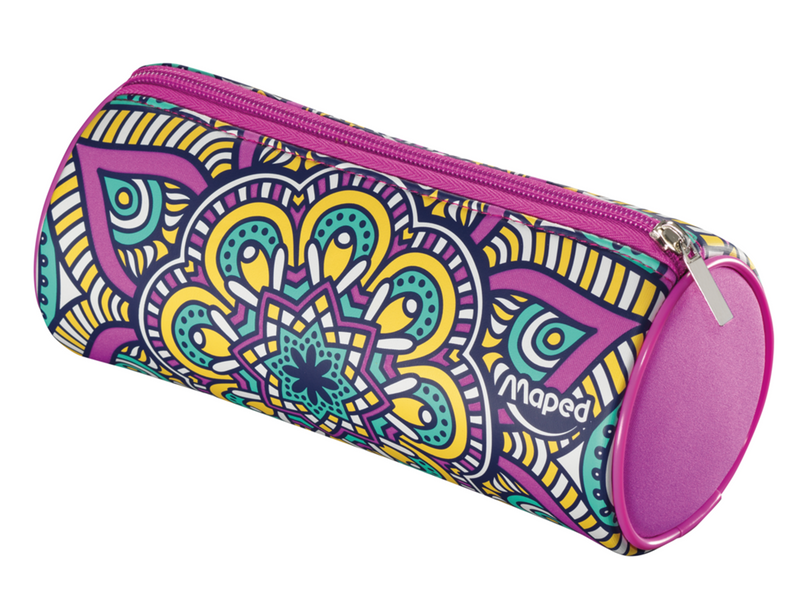 Maped Pencil case Round Girls flowers