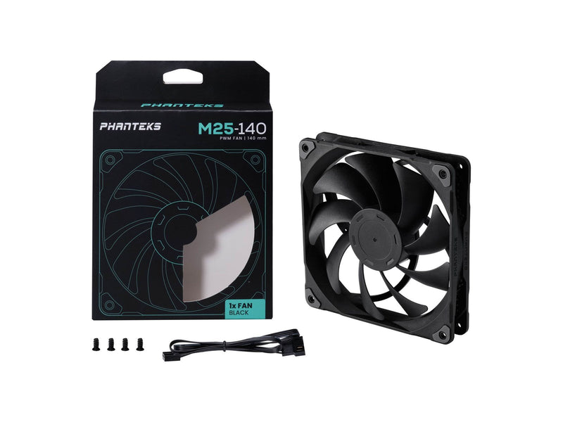 Phanteks PH-F140M25 - case fan - Gehäuselüfter - 140mm - Schwarz