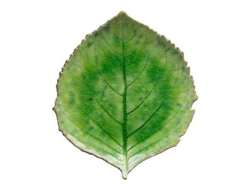Costa Nova Plate hydrangea Riviera 22 x 19 cm Green/Black Ceramic