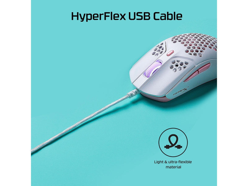 HyperX Pulsefire Haste Wired - Gaming Maus (Weiß)