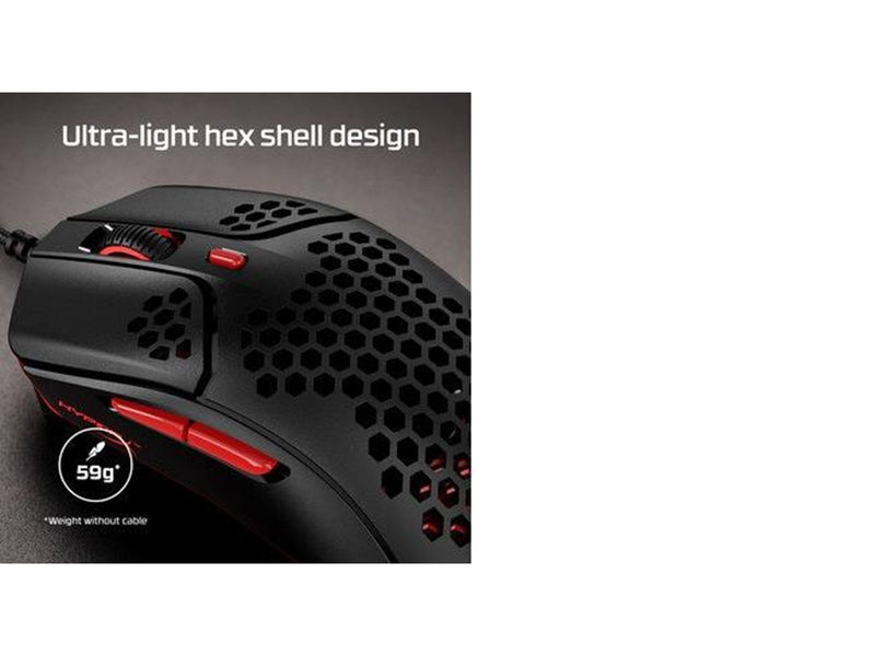 HyperX Pulsefire Haste Wired - Gaming Maus (Rot)