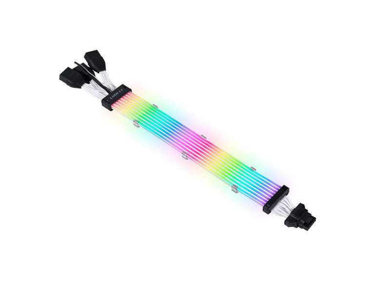 Lian Li Strimer Plus V2 168-8 - 16-pins 12VHPWR to 3x8-pins ARGB cable
