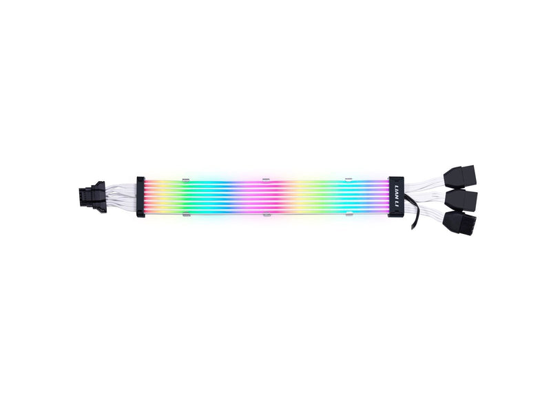 Lian Li Strimer Plus V2 168-8 - 16-pins 12VHPWR to 3x8-pins ARGB cable