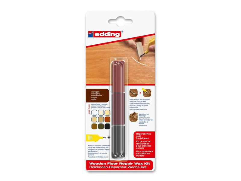 Edding e-8902 wooden floor repair wax kit mahogany