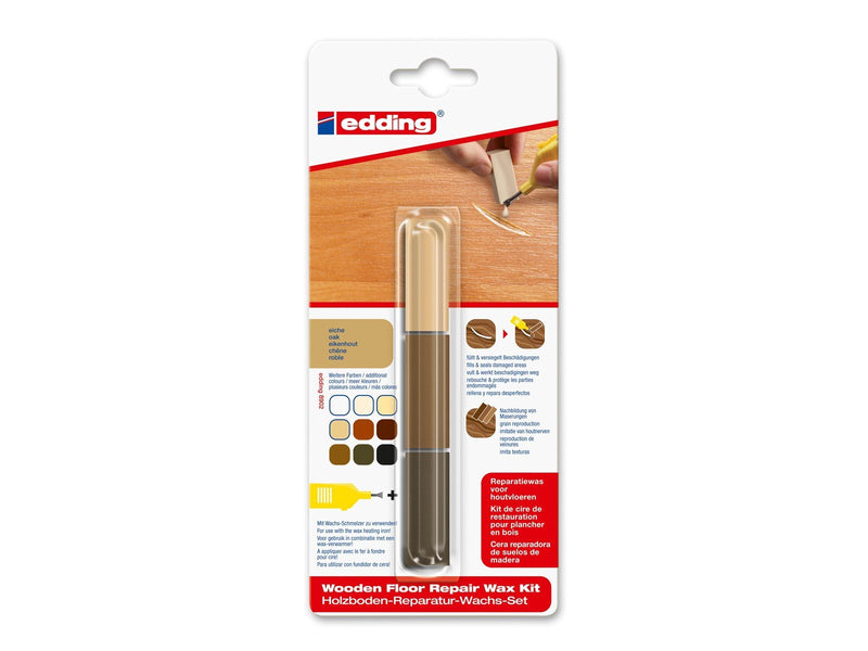Edding e-8902 wooden floor repair wax kit oak