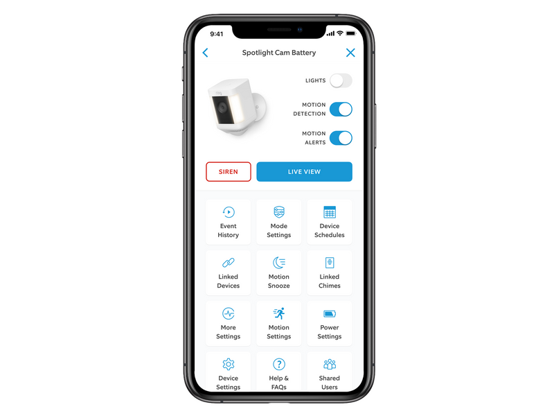 Ring Spotlight Cam Plus, Plug-in, White