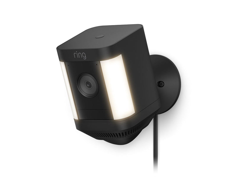 Ring Spotlight Cam Plus, Plug-in, Black