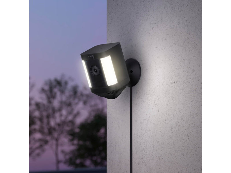 Ring Spotlight Cam Plus, Plug-in, Black