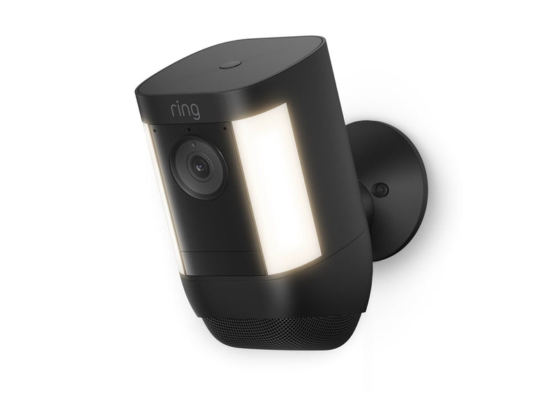 Ring Spotlight Cam Pro, Battery, Black