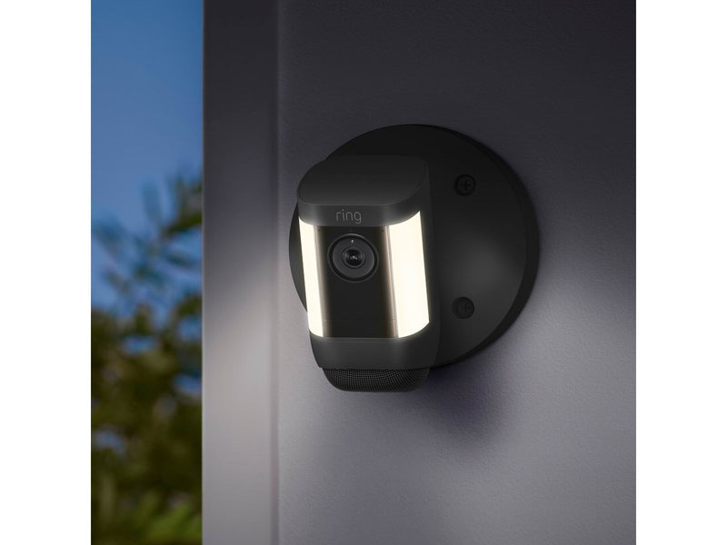 Ring Spotlight Cam Pro, Battery, Black