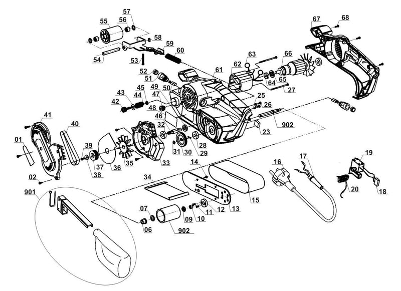 Einhell Bandschleifer TC-BS 8038 (4466260)