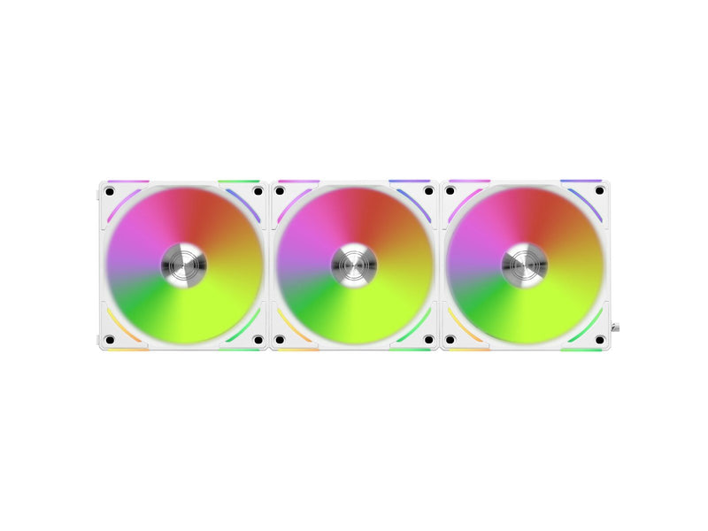Lian Li UNI FAN AL120 V2 (3-pack) - Gehäuselüfter - 120mm - Weiß mit RGB-Beleuchtung - 29 dBA