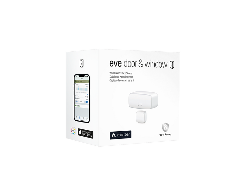 Eve Door & Window -Wireless Contact Sensor (Matter)