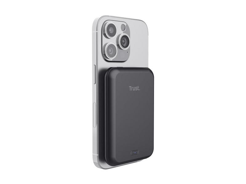 Trust Magno Magnetic Wireless Powerbank (Akku) - schwarz - 5000 mAh