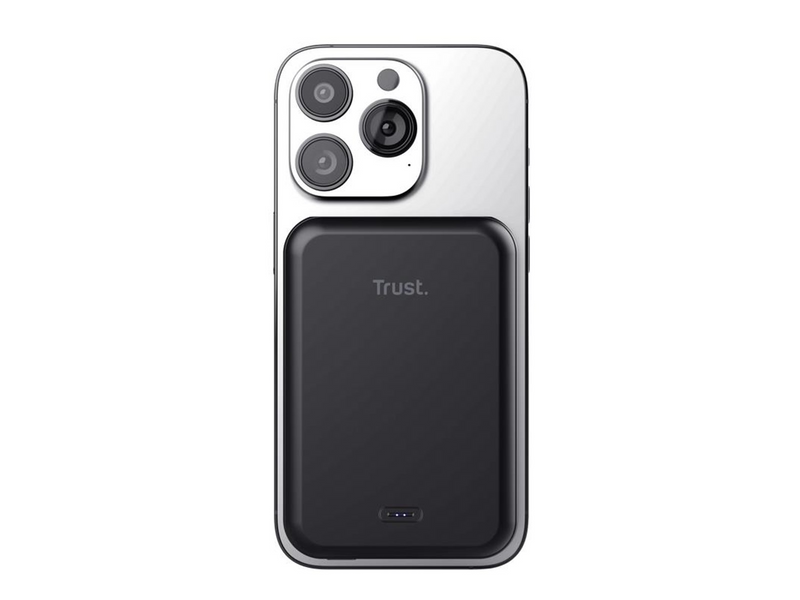 Trust Magno Magnetic Wireless Powerbank (Akku) - schwarz - 5000 mAh