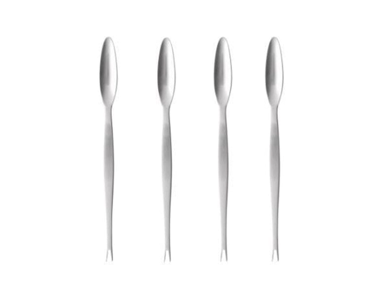Gense Lobster fork Focus Steel 20.6 cm 4 pieces Black/Matte steel