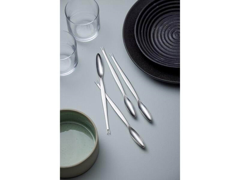 Gense Lobster fork Focus Steel 20.6 cm 4 pieces Black/Matte steel