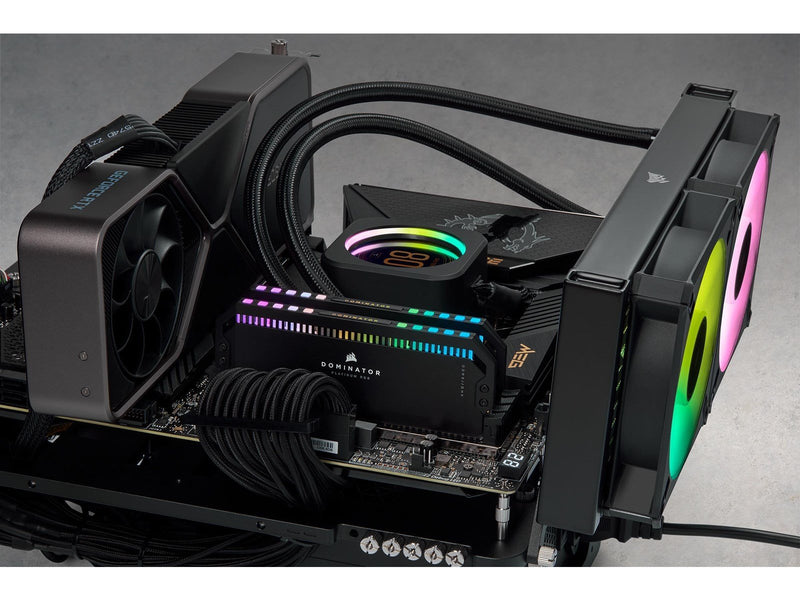 Corsair Dominator Platinum RGB DDR5-6200 - 32GB - CL36 - Dual Channel (2 pcs) - Intel XMP - Schwarz mit RGB