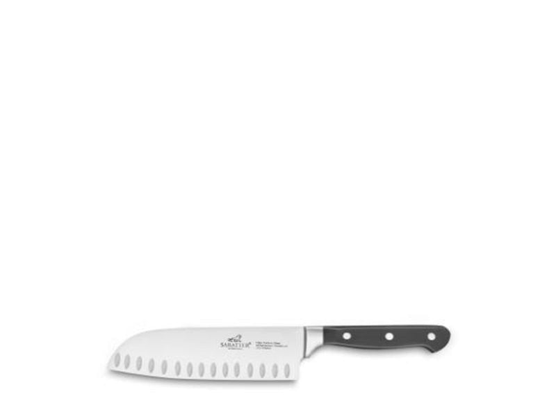 Lion Sabatier Santoku knife Pluton 18 cm Steel/Black