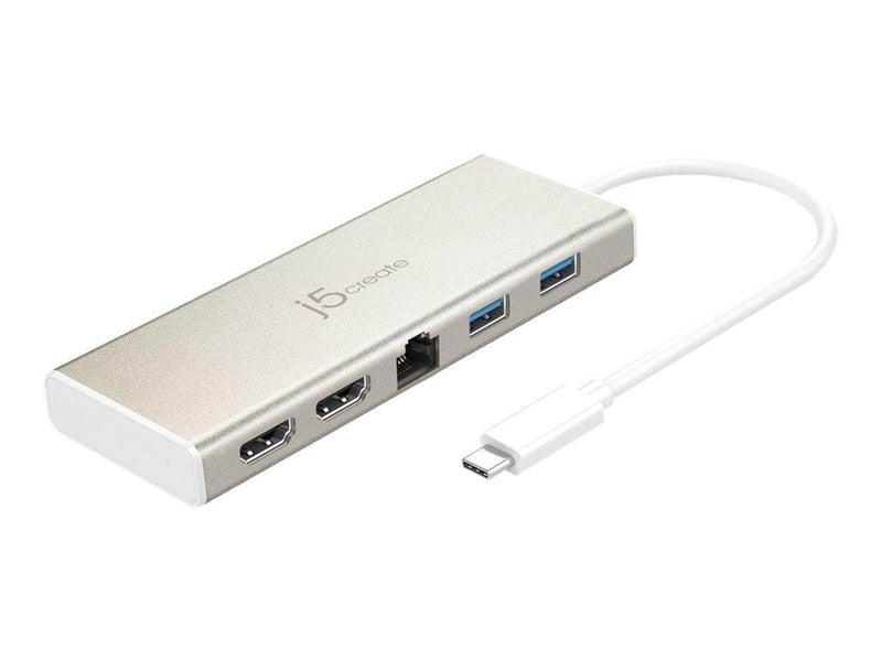 j5create USB Type-C Dual HDMI Mini Dock (with Ethernet and PD)
