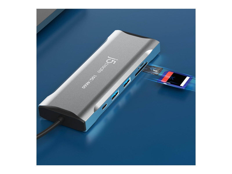 j5create 11-in-1 USB-C Triple-Monitor Dock (with Ethernet and 100W PD)
