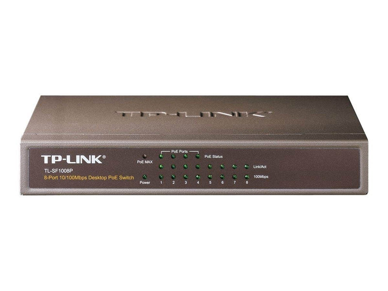 TP-Link TL-SF1008P 8-Port 10/100Mbps Desktop Switch with 4-Port PoE (57w9