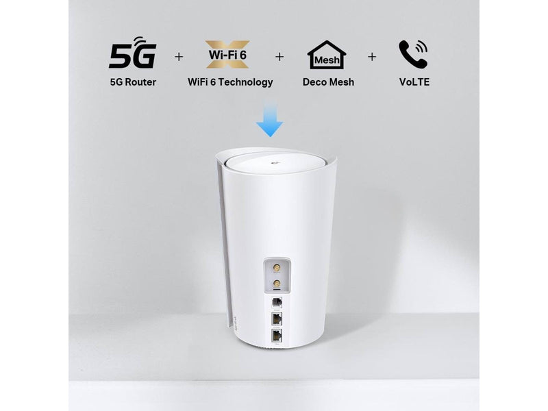 TP-Link DECO X80-5G(1-PACK) 5G Whole Home Wi-Fi 6 Gateway - Mesh router Wi-Fi 6