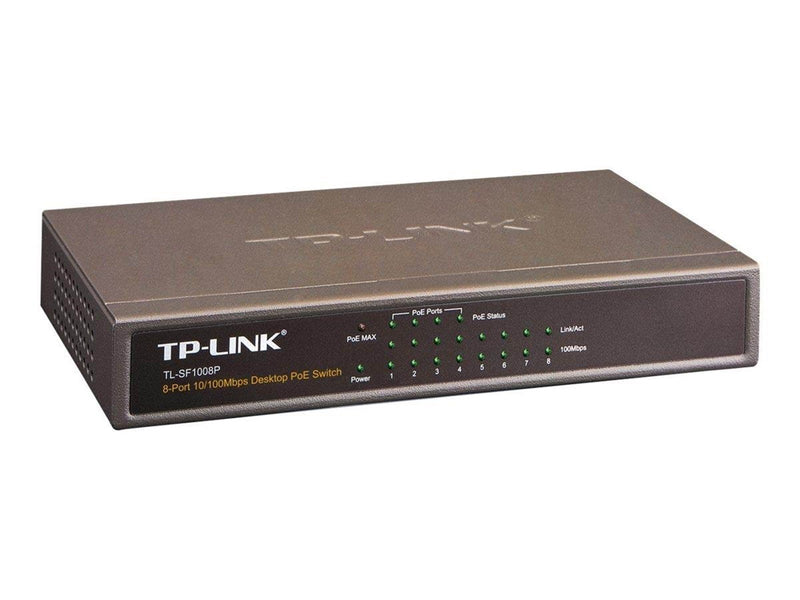 TP-Link TL-SF1008P 8-Port 10/100Mbps Desktop Switch with 4-Port PoE (57w9