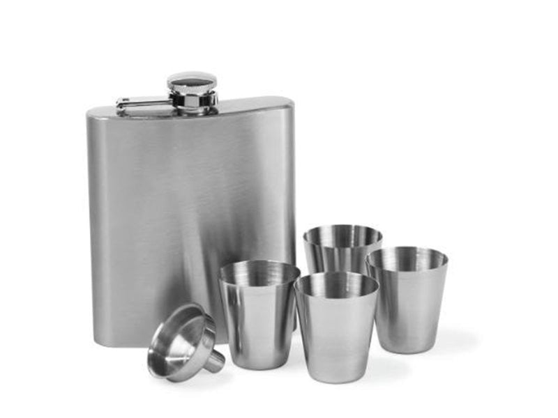 Funktion Pocket flask set 200 ml Steel
