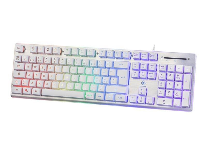 Deltaco GAMING WK75 - Gaming Tastaturen - Nordisch - Weiss